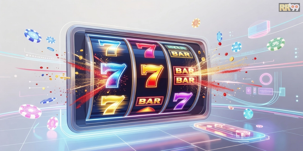 Caption mô tả chi tiết hình ảnh bằng tiếng Việt về khái niệm chơi game nổ hũ rr99