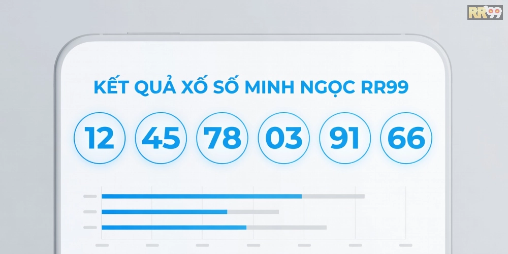 Minh họa giao diện hiển thị kết quả xổ số minh ngọc rr99 nhanh chóng và rõ ràng