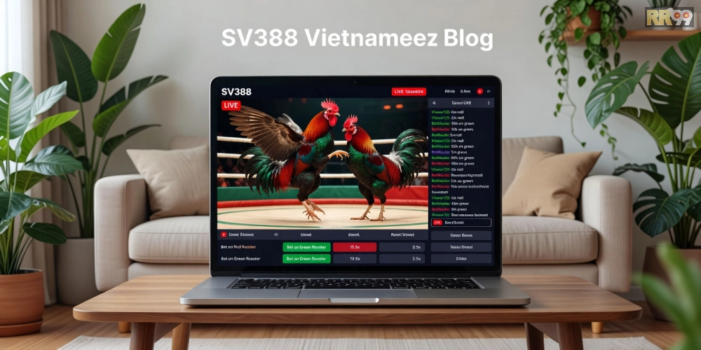 Giao diện nền tảng SV388 chuyên xem đá gà trực tiếp với các trận đấu nổi bật