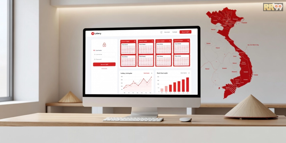 Giao diện website xổ số rr99 với các tính năng cá cược nổi bật và bảo mật cao