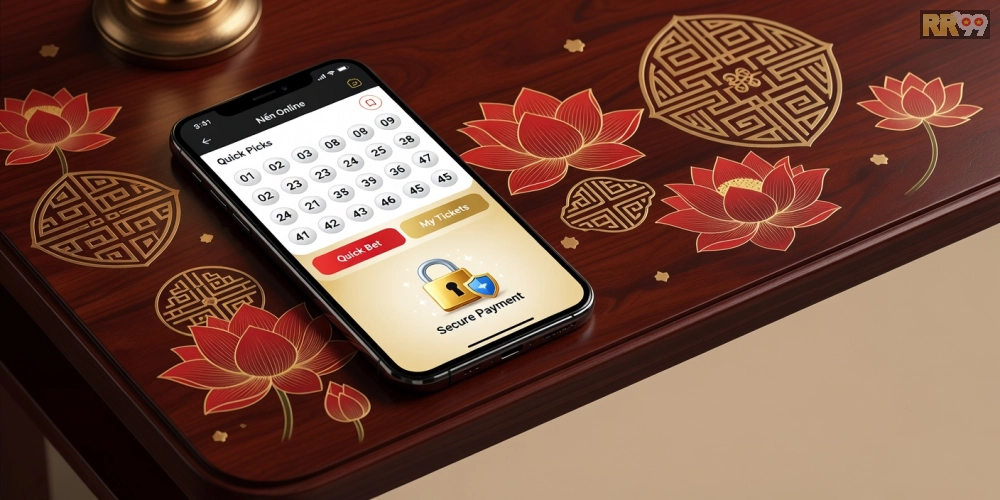 Hình ảnh giao diện BetPro RR99 với các tùy chọn đặt cược xổ số cần thơ nhanh chóng và an toàn
